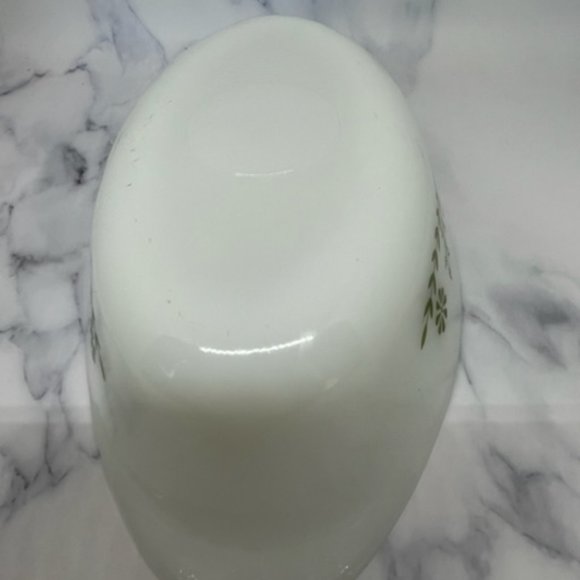 Vintage Glasbake PRIMROSE DREAM Oval Green Floral Daisy Casserole with Lid J-235 - Picture 4 of 8